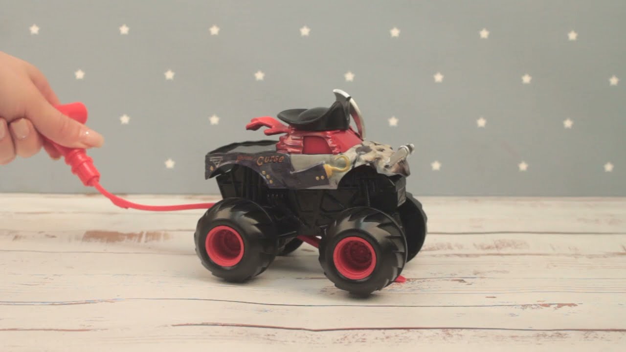 Машина MONSTER JAM Curse вращающаяся 1:43 - видео