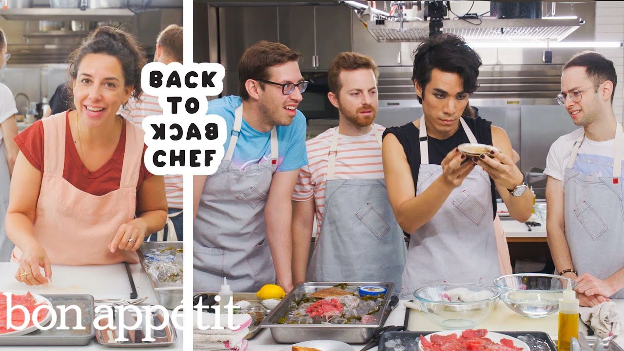 The Try Guys Try to Keep Up with a Professional Chef Back-to-Back Chef