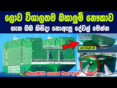 ලොව විශාලතම බහාලුම් නෞකා ගැන ඔබ කිසිදා නොඇසූ දේවල් මෙන්න | World's Biggest Container Ship