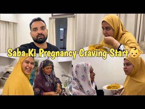 Saba Ibrahim Ki Pregnancy Ki Craving Shuru👶|| Sare Ghar Wale Ho Gaye Preshan🤣🥰