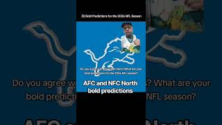 AFC and NFC North bold predictions for 2026.