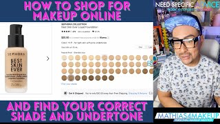 How to find your correct foundation shade online | mathias4makeup