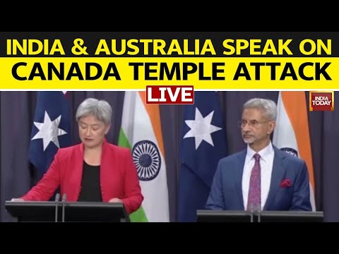 LIVE: Joint PC Of Penny Wong Foreign Minister Of Australia & Dr S. Jaishankar | Canada Temple Attack