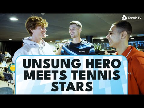 Unsung Hero: Abderrahman Surprised By ATP Tennis Stars | Rotterdam 2024