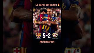 🔥⚽️le barca humilie Rayo vallecano 5-2 #barcelona #shorts