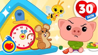 Tiquiti Tiqui Tic Toc ⏰🎶 Canciones Infantiles Para Jugar, Bailar Y Aprender (30 Min) | Plim Plim