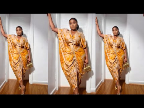 How to cut and sew a RUCHED BUBU with snatched waist! No rope needed!