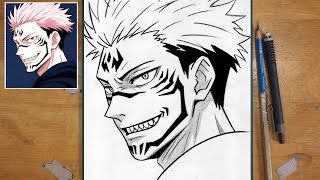 How to Draw Sukuna | Jujutsu Kaisen Easy Drawing Tutorial