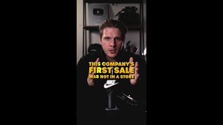This company’s first sale was not in a store