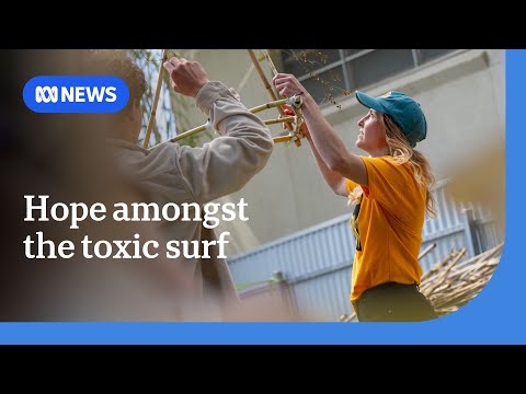 YouTube video thumbnail: Community Builds Hope Through art Amid South Australia's Algal Bloom