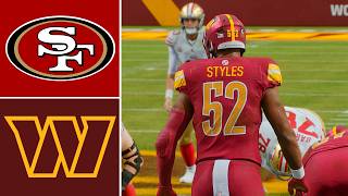 Sonny Styles | 49ers vs Commanders (Updated Madden 27 Rosters) PS5 Simulation