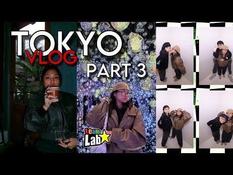 TOKYO VLOG: PART 3 (Teamlabs Borderless, Ueno park, Museum, Vintage cafes, Photobooth)