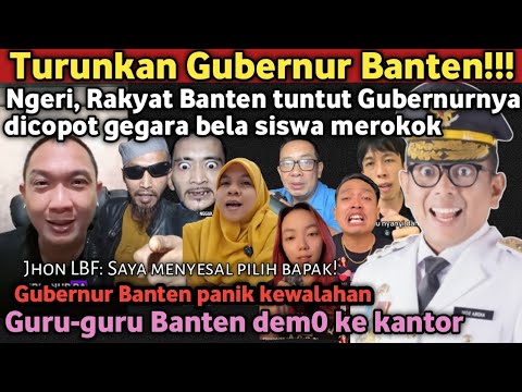 Nep4lkan Gubernur Banten! Ngeri Wagub Banten dibuley Netizen gegara pec4t Kepsek yg nab0k murid r0k0