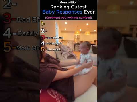 Ranking The Top6 Cutest Baby Responses Ever(Mom Edition)#ranking #babyshorts #cute