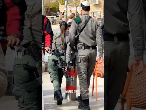Streets of Jerusalem Israel #travel #army #police international best