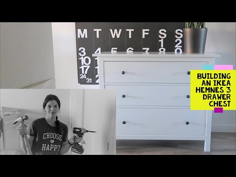 building an ikea HEMNES 3 drawer dresser (IKEA...