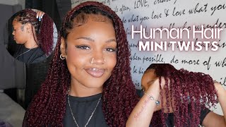 Human Hair Mini Twists | Best Quality Kinky Bulk Hair | QVR Hair