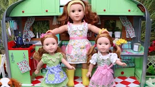 Doll Camping Adventures With Tasty Food!