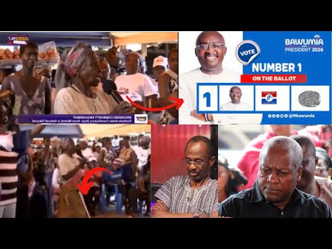 BREAK!! I Will Go With My Walking Stick To Vote For Bawumia-81yrs Woman Snubs JM