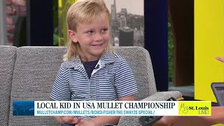 Local kid in USA Mullet Championship!
