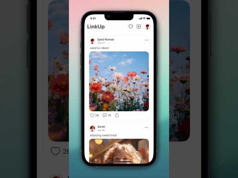 Social media app in React Native 🔥#reactnative #reactjs #ios #coding