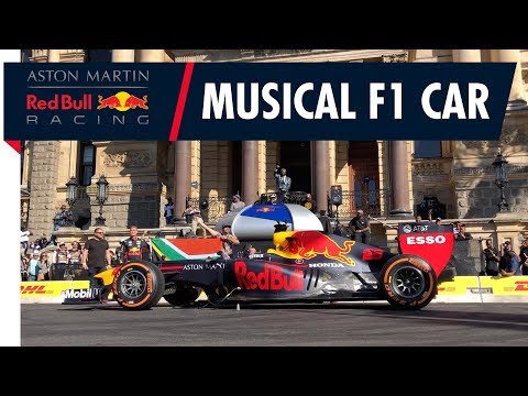 Red Bull Racing F1 car plays South Africa National Anthem!