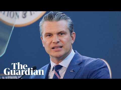 Pete Hegseth speaks at news conference about Iran military operation