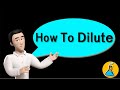 Dilution and Concentration Concepts