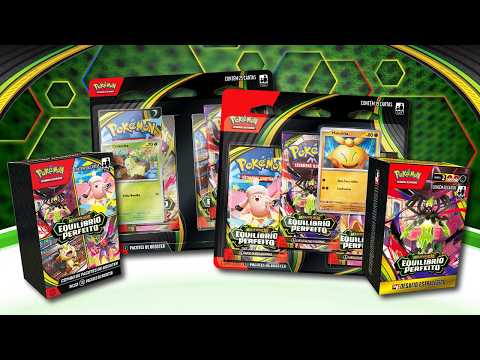 UNBOXING do Famoso 1 DE CADA produto Lançado de Equilíbrio Perfeito, Nova Coleção do Pokémon TCG!