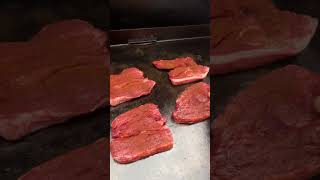 Easy BBQ Lamb with grilled capsicum salad. #bbqlife #blackstone #lamb