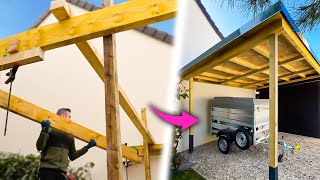 JE CONSTRUIS UN CARPORT ! (Abri bois et toit acier)