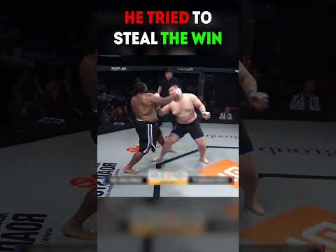 He Tried to Steal the Win! #mma #ufc #shorts