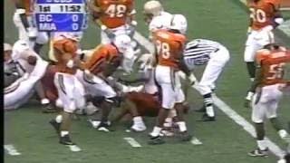1999 Miami Hurricanes vs Boston College Highlights