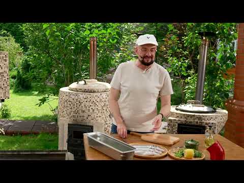 Сибас на мангале