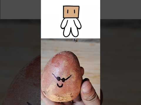 Fastest way to peel potato #shorts #roblox #trending