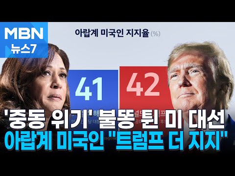 아랍계 미국인 "트럼프 더 지지"…트럼프 고령 리스크 점화? [뉴스7]