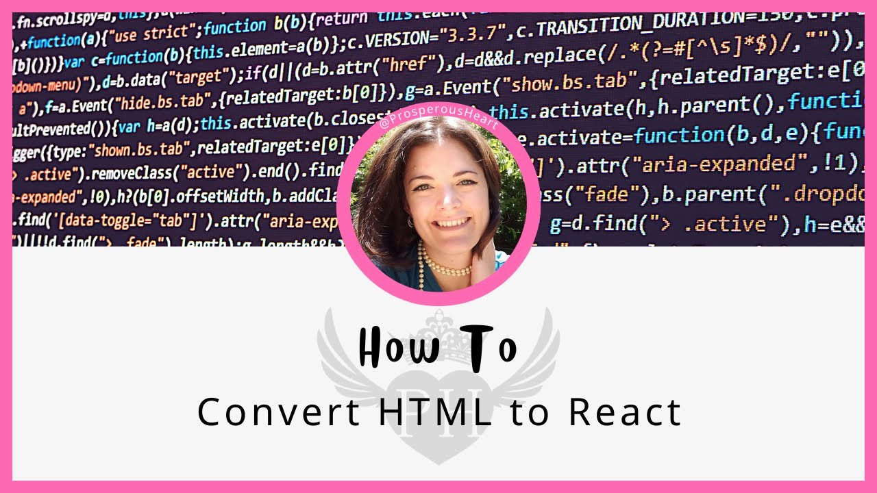 How To Convert HTML To React