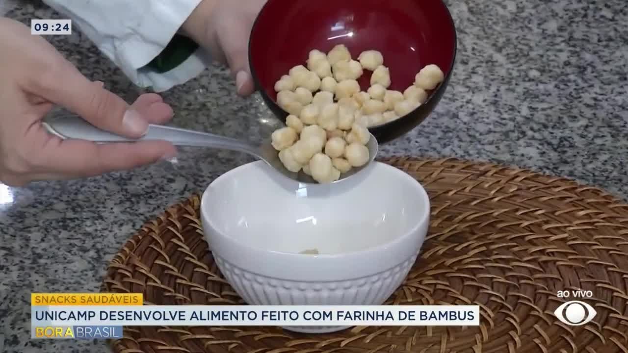 Unicamp desenvolve snack feito com farinha de bambus
