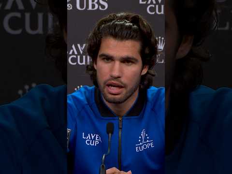 Alexander Zverev <strong>was</strong> <strong>NOT</strong> ACCEPTING Carlos Alcaraz's exhaustion 😴🤣 #LaverCup