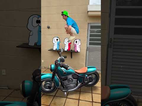 Os amigos entraram na moto!