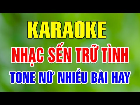 Liên Khúc Karaoke Nhạc Sống Trữ Tình Tone Nữ | Đường Tím Bằng Lăng