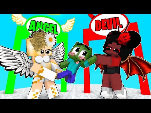 Cute Story - Angel vs Devil - DЕSTINY RUN CHАLLENGE - Animation