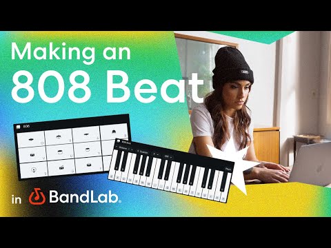 Creating 808 beats with BandLab's free web Studio (BandLab Tutorial)