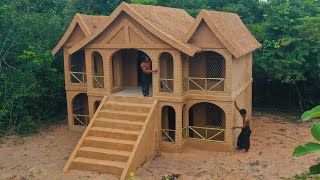 121 Days Building Underground two-story House with water Slide To Swimming Pool