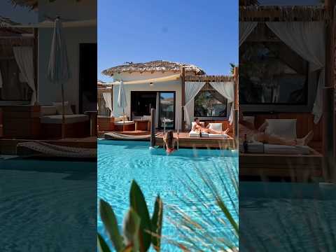 Hotel room goals! Stella Island Crete in Greece. Would you stay here?
