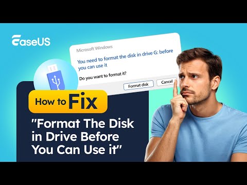 How to Fix 'You Need to Format the Disk in Drive Before You Can Use It' Error | No Data Loss