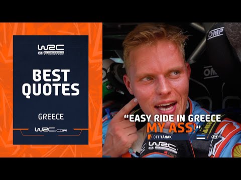 Best Quotes From WRC EKO Acropolis Rally Greece 2024 🎤