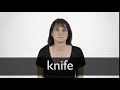 Knife Techniques and Terminology
