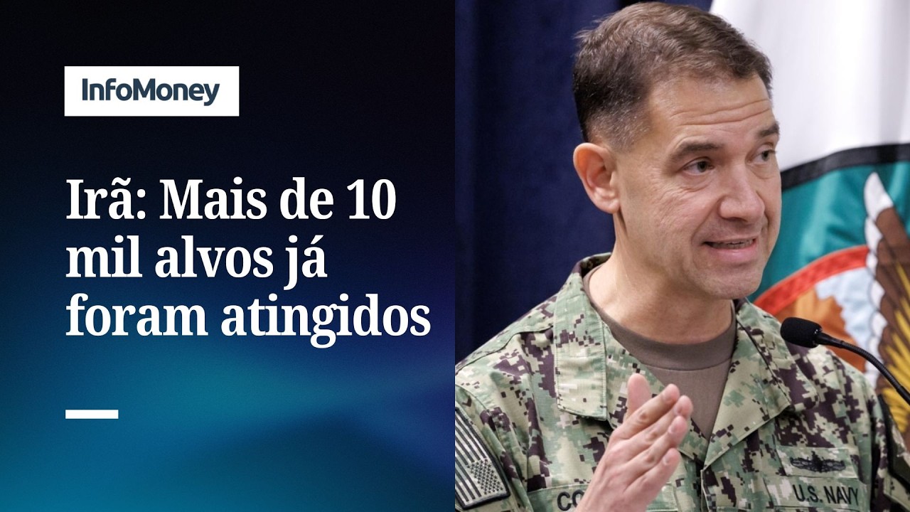 Almirante dos EUA diz que mais de 10 mil alvos já foram atingidos no Irã | InfoMoney News TV Online Almirante dos EUA diz que mais de 10 mil alvos já foram atingidos no Irã | InfoMoney News