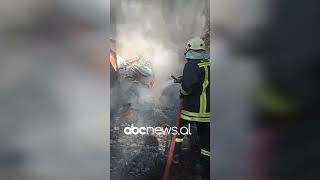 Merr flakë makina në Vlorë, shkak dyshohet një shkëndijë elektrike| ABC News Albania